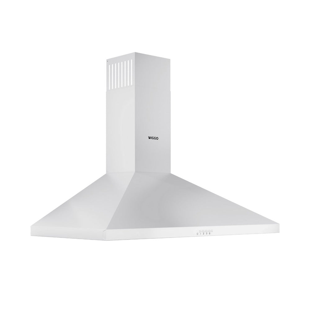 Wiggo WE‑C930P(W) Wandschouw Afzuigkap - 90 cm - Wit
