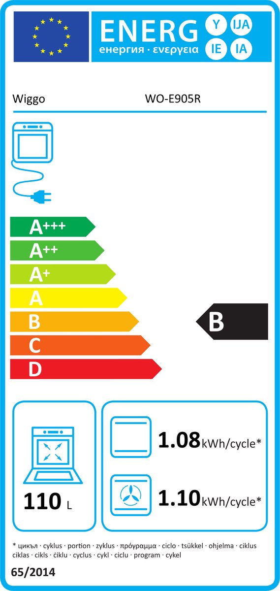 Wiggo WO‑E905R(RX) Vrijstaande Gasfornuis - 90 cm - Rood