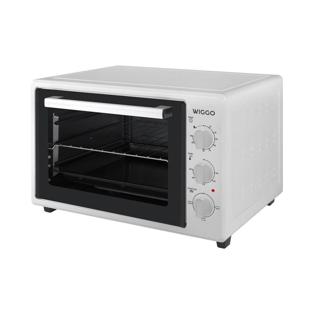 Wiggo WMO-E353(W) - Vrijstaande Mini Oven - Electrisch - 50 CM - 35 liter - 1800 W - 5 Jaar Garantie - Wit