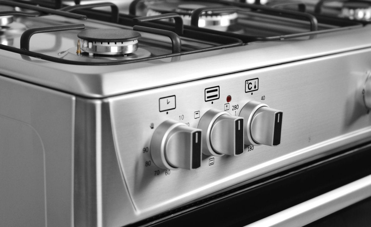 Wiggo WO-E903R(XX) - Gasfornuis - 5 Kookzones - 5 Ovenstanden - Wokbrander - Timer - 5 Jaar Garantie - Roestvrijstaal