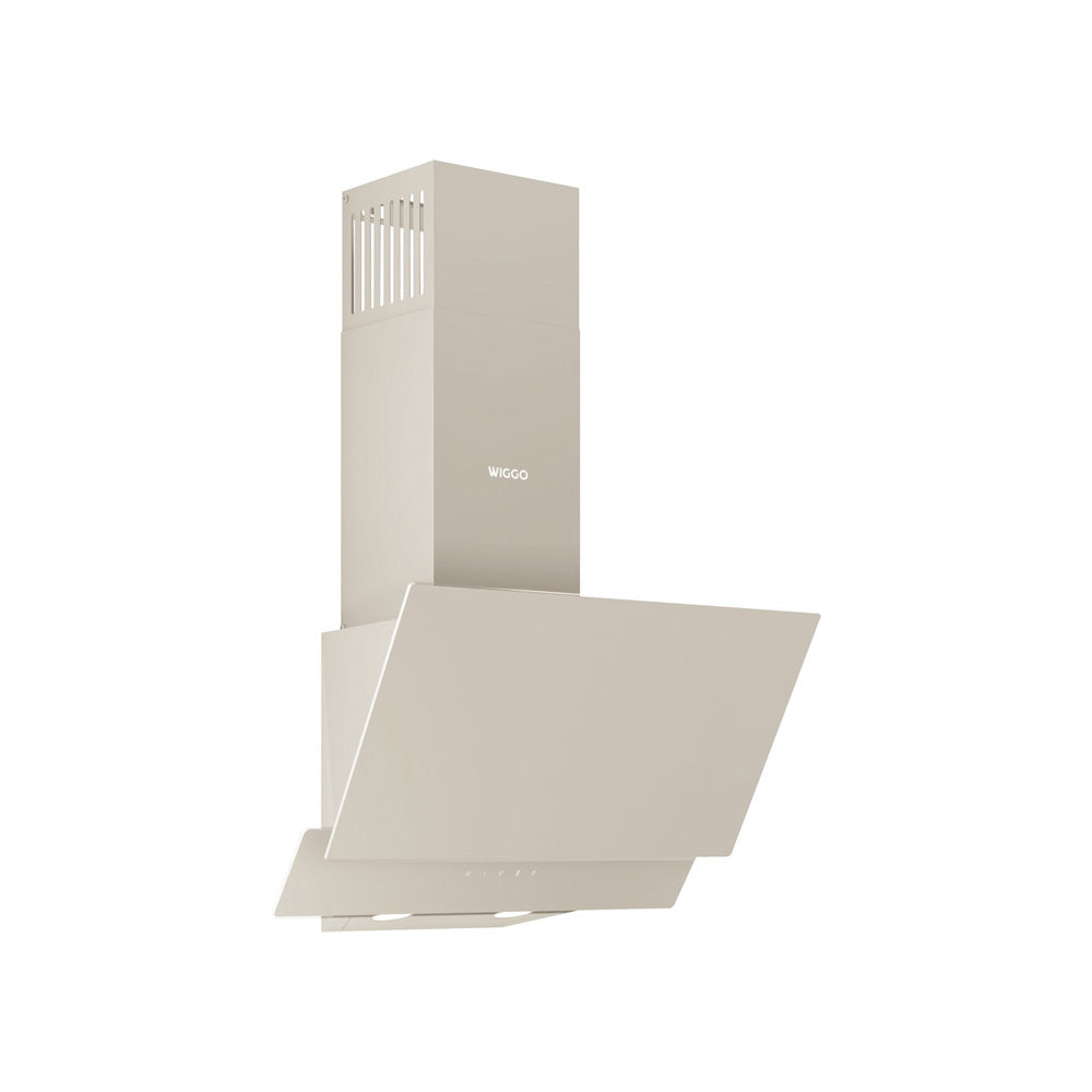 Wiggo WE-E523G(C) Schuine Afzuigkap - 50 cm - Creme Dubbel Glas
