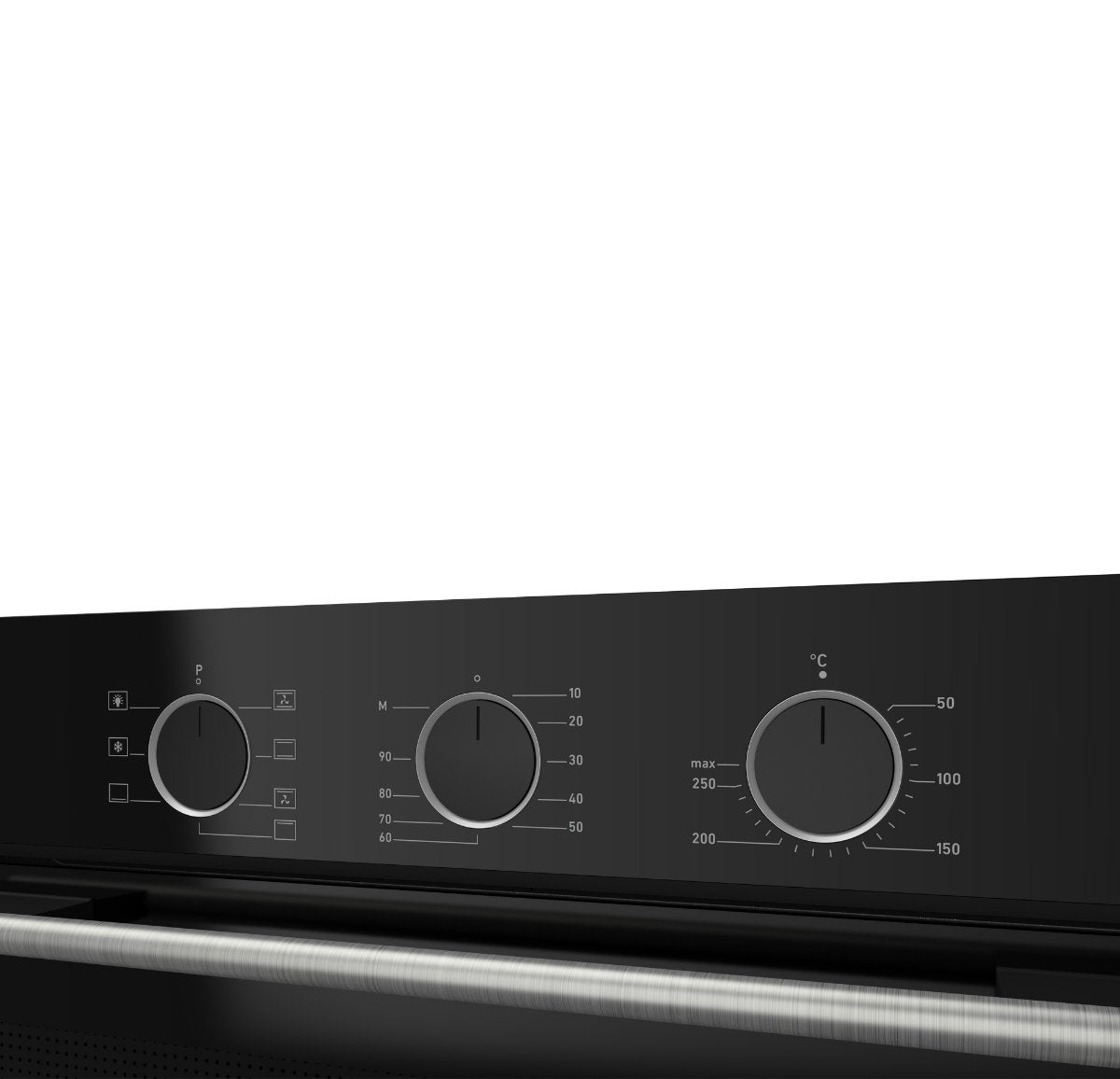 Ferre XE62CS - Inbouw Heteluchtoven - 60 cm - 78 liter - 2359 W - Stijlvol Zwart