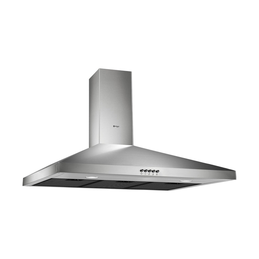 Wiggo WE-E943R(XB) Wandschouw Afzuigkap - 90 cm - Roestvrijstaal