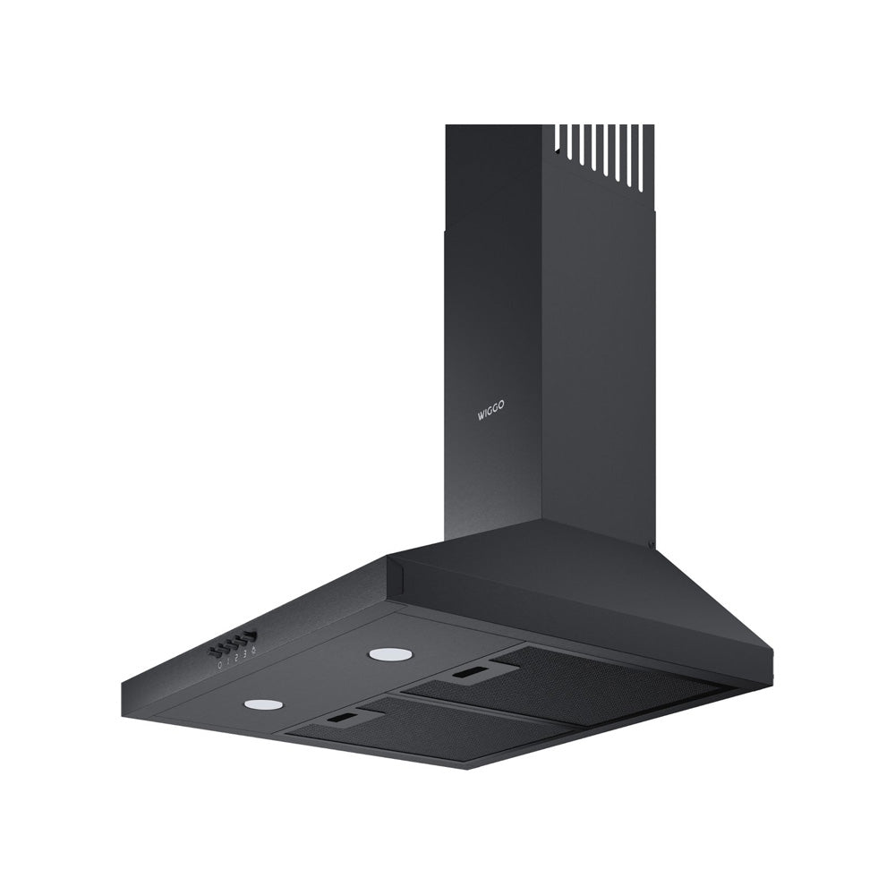 Wiggo WE‑D530P(B) Wandschouw Afzuigkap - 50 cm - Zwart