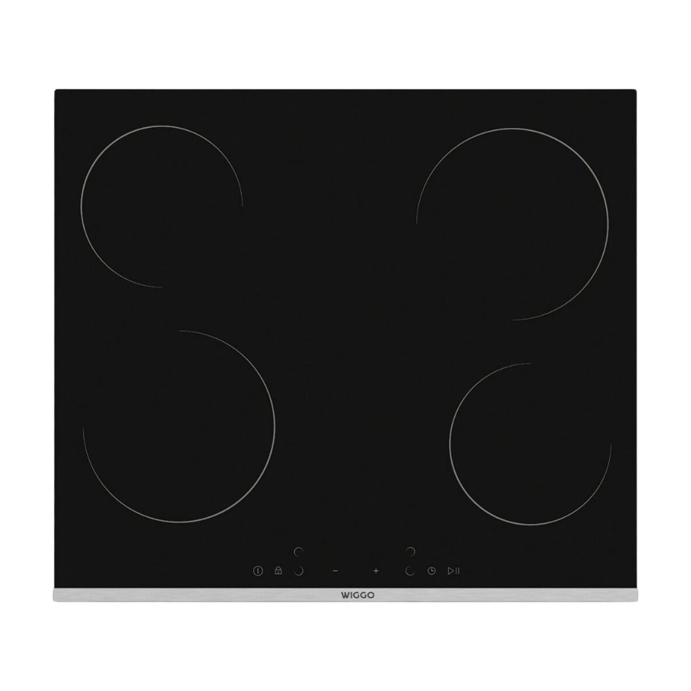 Wiggo WH-E624G(B) - Inbouw inductie kookplaat - 2 fase - 60cm - 5 jaar garantie - Zwart