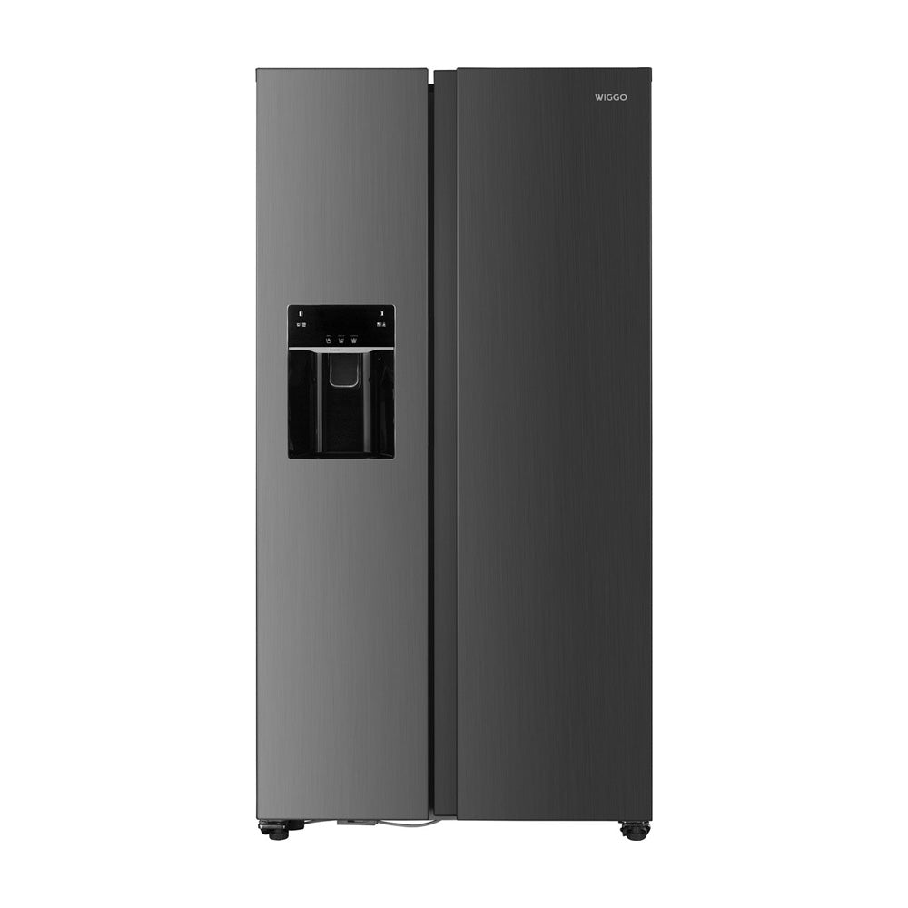 Wiggo WR-SBS18IME(X) - Amerikaanse Koelkast - Nee Frost - Water- en ijsdispenser - Met Display - Super Freeze - 513 Liter - 5 jaar garantie - Roestrvrijstaal