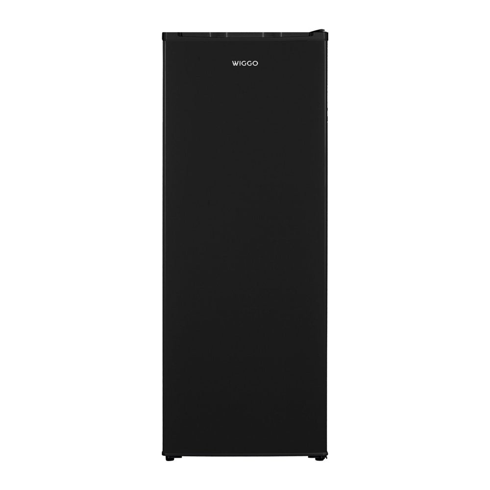 Wiggo WF-UR14E(B) – Kastmodel Vriezer – 168 Liter – 143 cm hoog – Energielabel E – Vrijstaand – 5 lades – Stil 40 dB – Omkeerbare deur – Zwart – 5 jaar garantie