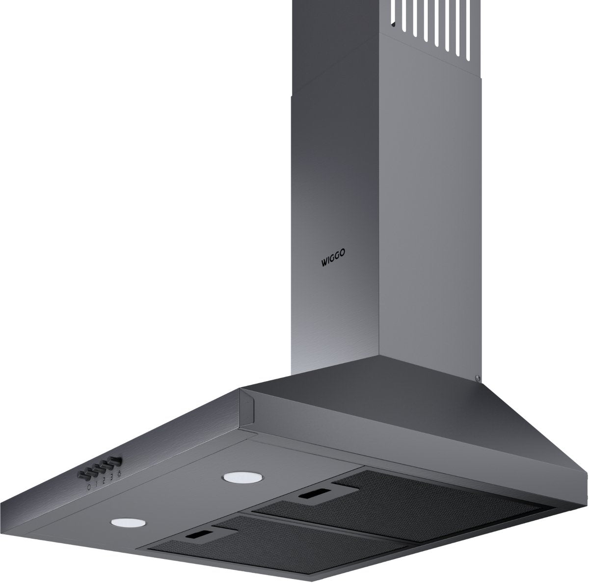 Wiggo WE‑D530P(G) Wandschouw Afzuigkap - 50 cm - Grijs