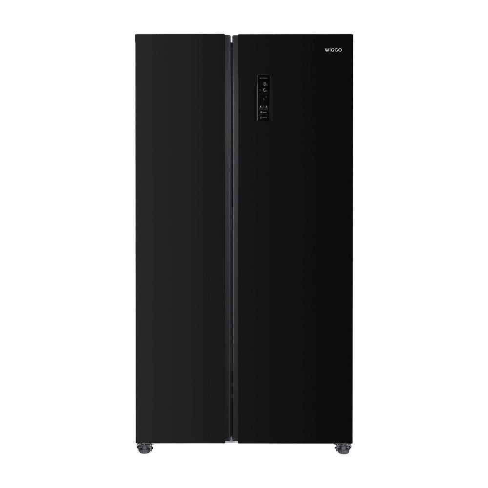 Wiggo WR-SBS18E(B) - Amerikaanse Koelkast - Nee Frost - 2 deuren - Display - Super Freeze - 442 Liter - 5 jaar garantie - Zwart