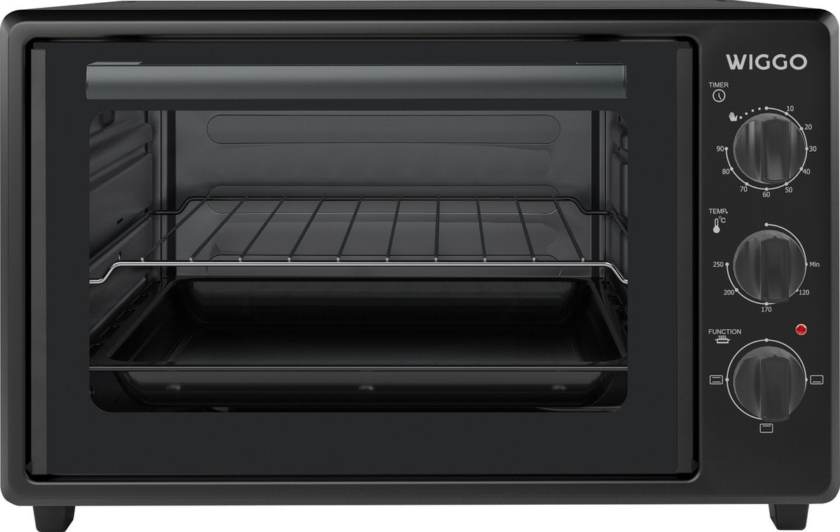 Wiggo WMO-E353(B) Vrijstaande Mini Oven - 35 Liter - Zwart