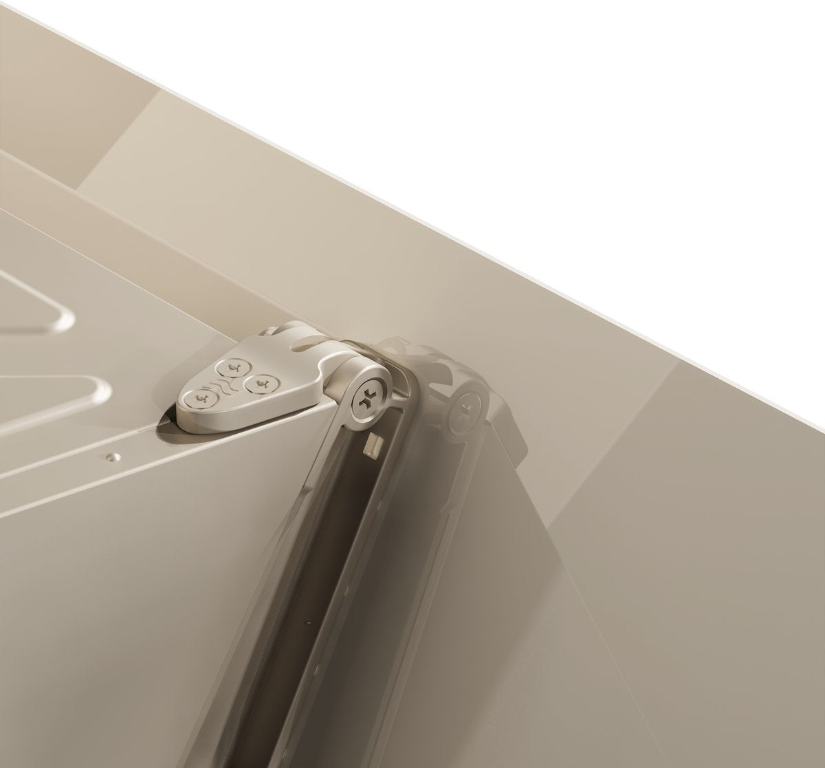 Wiggo WE-D533G(C) – Schuine Afzuigkap 50 cm – Crème Triple Glas – LED Verlichting – Touch Control – 5 jaar garantie