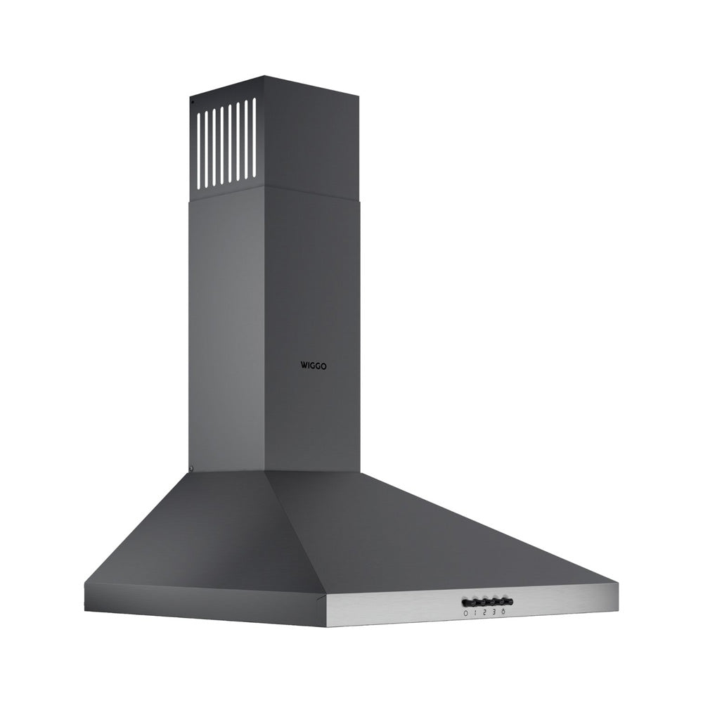 Wiggo WE‑D530P(G) Wandschouw Afzuigkap - 50 cm - Grijs