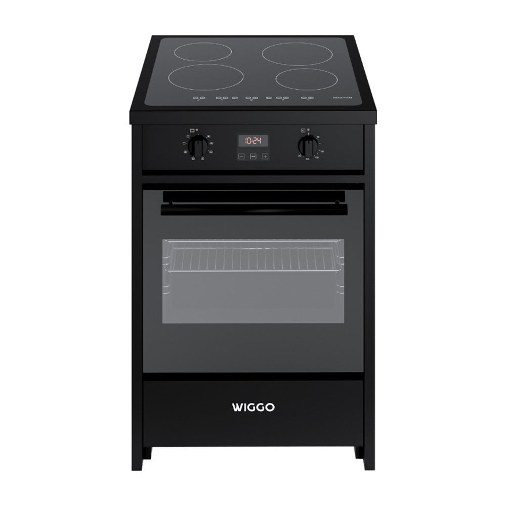Wiggo WIO-E621A(BB) Vrijstaande Inductiefornuis - 60 cm - Zwart