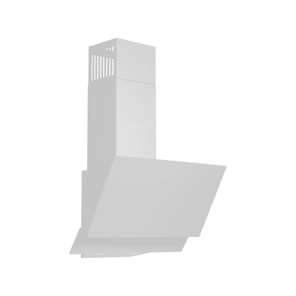 Wiggo WE-D532G(W) – Schuine Afzuigkap 50 cm – Wit Dubbel Glas – LED Verlichting – Touch Control – 5 jaar garantie