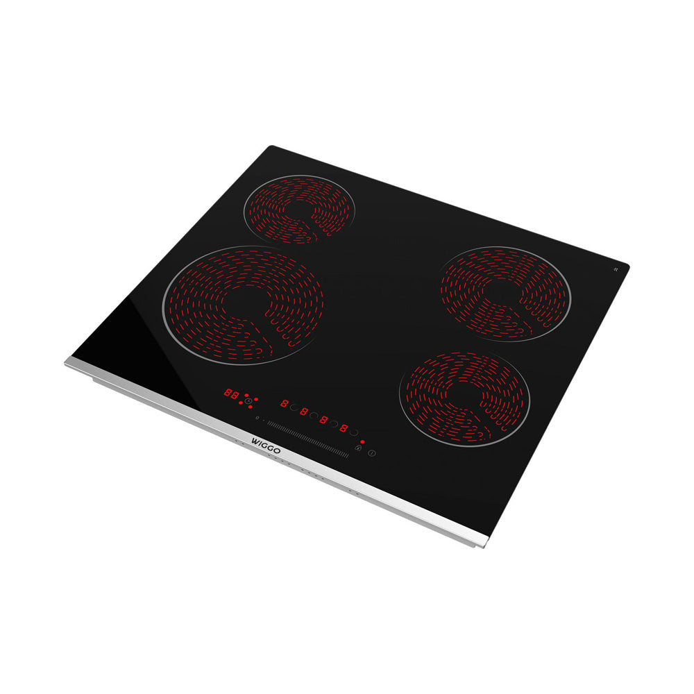 Wiggo WH-E674GC(B) Inbouw Keramische Kookplaat - 60 cm - Zwart
