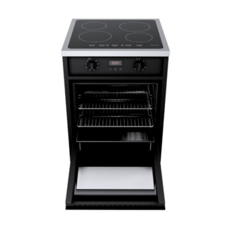 Wiggo WIO-E621A(BX) - Freestanding - Induction - Oven - 60cm - Zwart Inox