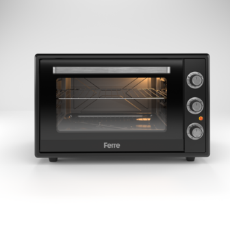 Ferre GFK-60TMO - Vrijstaande Mini Oven - 65 liter - Zwart