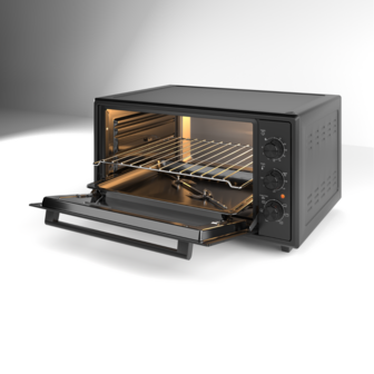 Ferre GFK-45TMO - Vrijstaande Mini Oven - 45 liter - Zwart