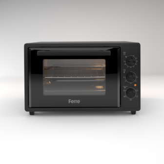 Ferre GFK-35TMO - Vrijstaande Mini Oven - 35 liter - Zwart