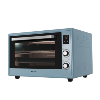 Wiggo WMO-E657(A) - Vrijstaande oven - 65 liter - Blauw