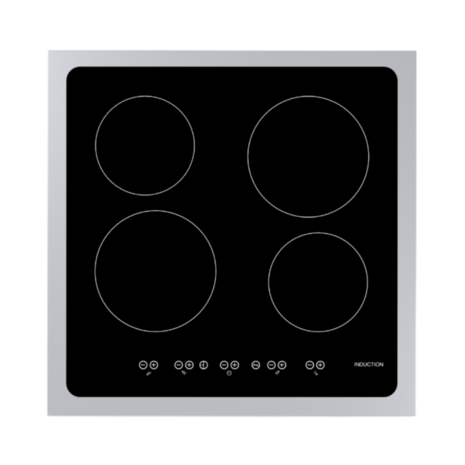 Wiggo WIO-E621A(BX) - Freestanding - Induction - Oven - 60cm - Zwart Inox