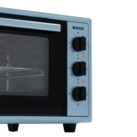 Wiggo WMO-E456(A) - Vrijstaande Mini Oven - 45 liter - Aqua Blue