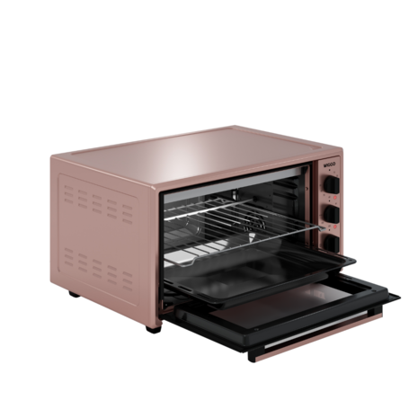 Wiggo WMO-E456(P) - Vrijstaande Mini Oven - 45 liter - Roze