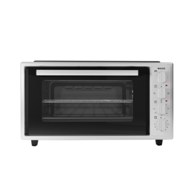 Wiggo WMO-E4562H(W) - Vrijstaande oven met kookplaat - 45 liter - Wit