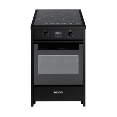 Wiggo WIO-E621A(BB) - Freestanding - Induction - Oven - 60cm - Zwart