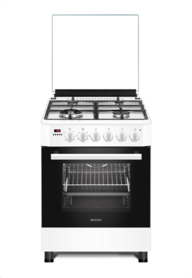 Wiggo WO-E639R(WW) Serie 9 - Gasfornuis - Wok - Wit