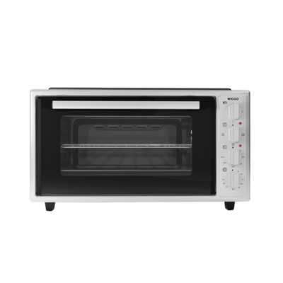 Wiggo WMO-E4562H(W) - Vrijstaande Mini Oven met kookplaat - 45 liter - Wit