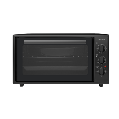 Wiggo WMO-E4562H(B)- Vrijstaande Mini Oven met kookplaat - 45 liter - Zwart