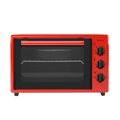 Wiggo WMO-E353(R) - Vrijstaande Mini Oven - 35 liter - Rood