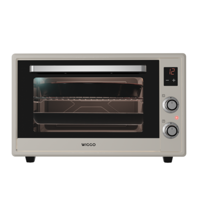 Wiggo WMO-E657(C) - Vrijstaande Mini Oven - 65 liter - Creme