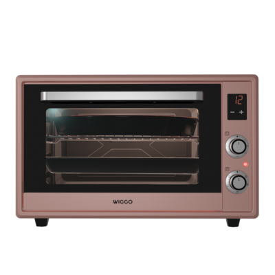 Wiggo WMO-E657(P) - Vrijstaande Mini Oven - 65 liter - Roze