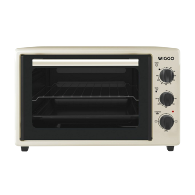 Wiggo WMO-E353(C) - Vrijstaande Mini Oven - 35 liter - Creme