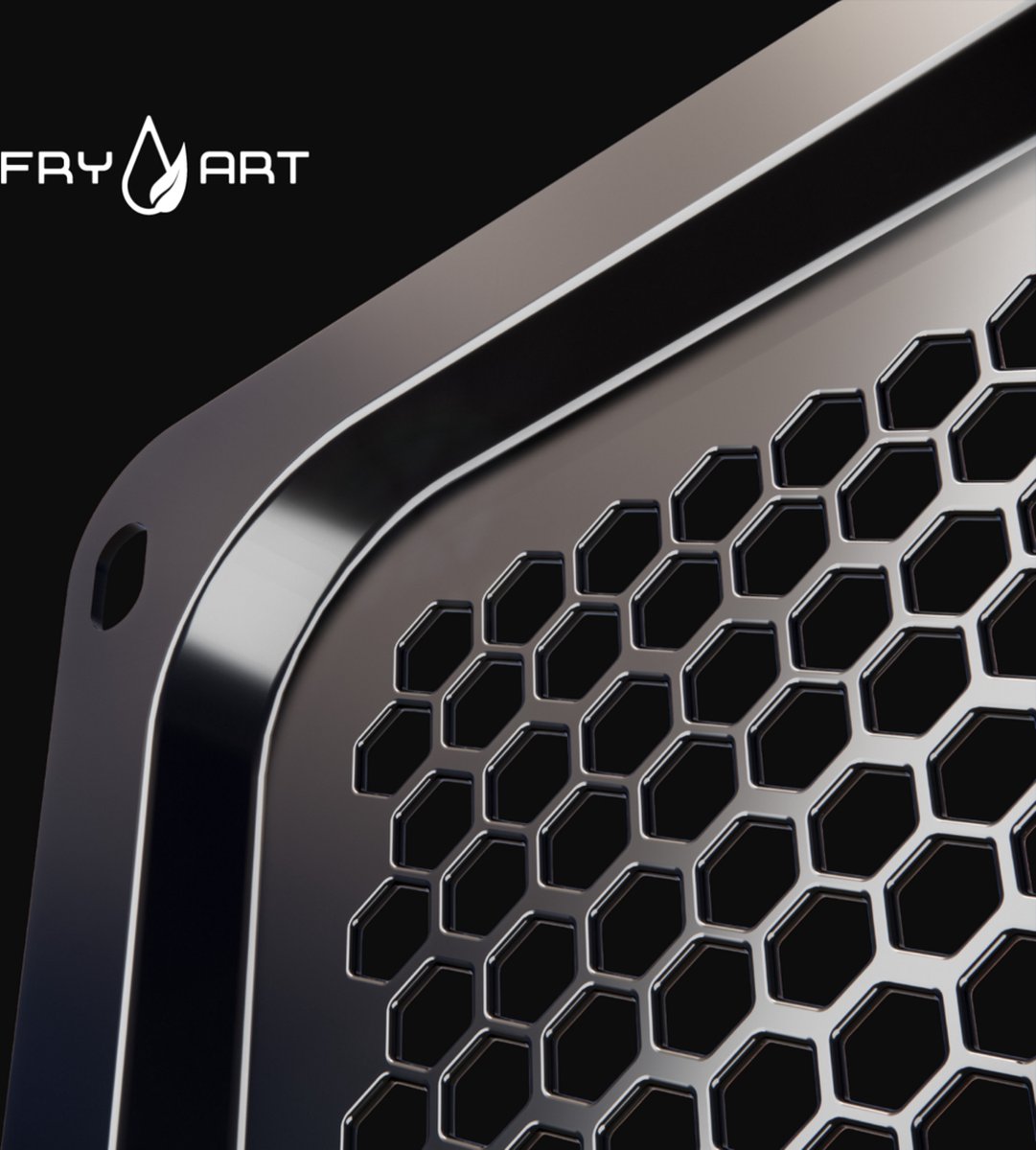 Wiggo WA-OT3 Airfry Bakplaat - 46 cm - Zwart