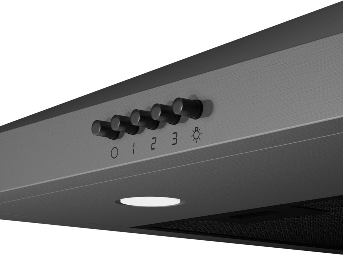 Wiggo WE-A530P(G) - Wandschouw Afzuigkap - 50cm - Grijs