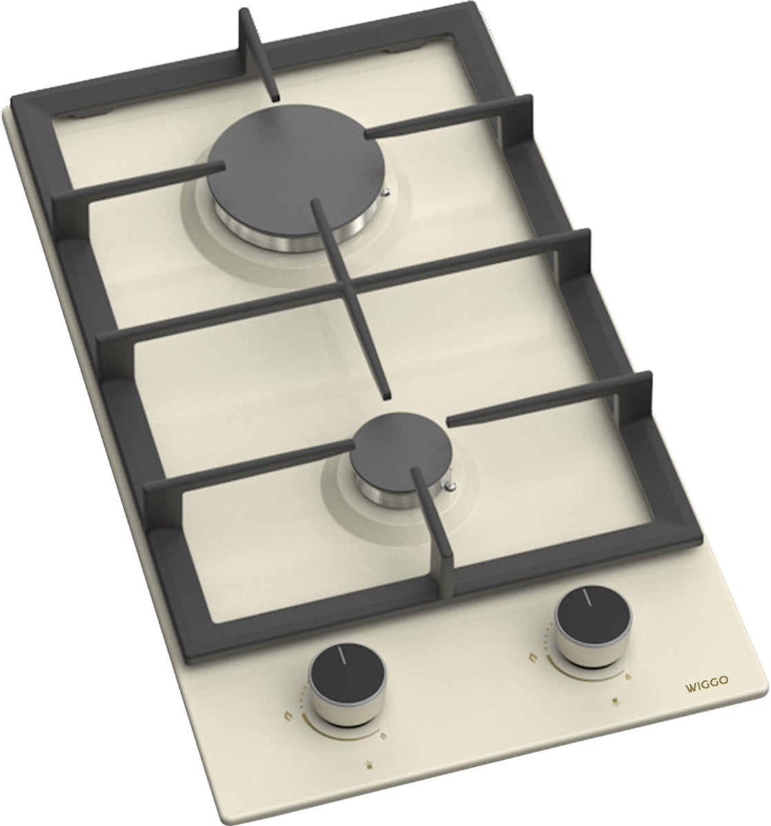Wiggo WH-G332RD(C)-2 Inbouw Gaskookplaat - 30 cm - Creme