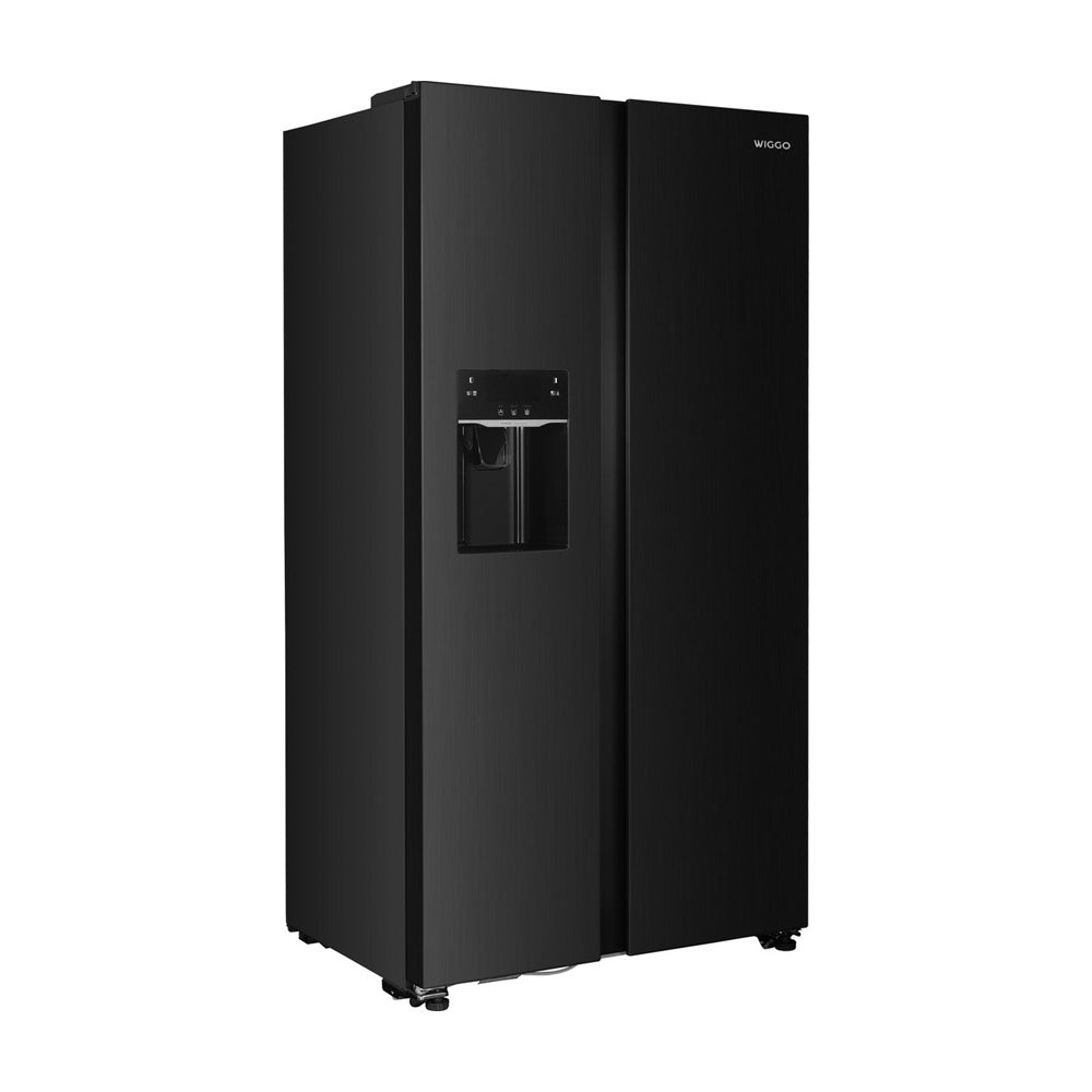 Réfrigérateur américain Wiggo WR-SBS18IME(DX) - 90 cm - Acier inoxydable foncé