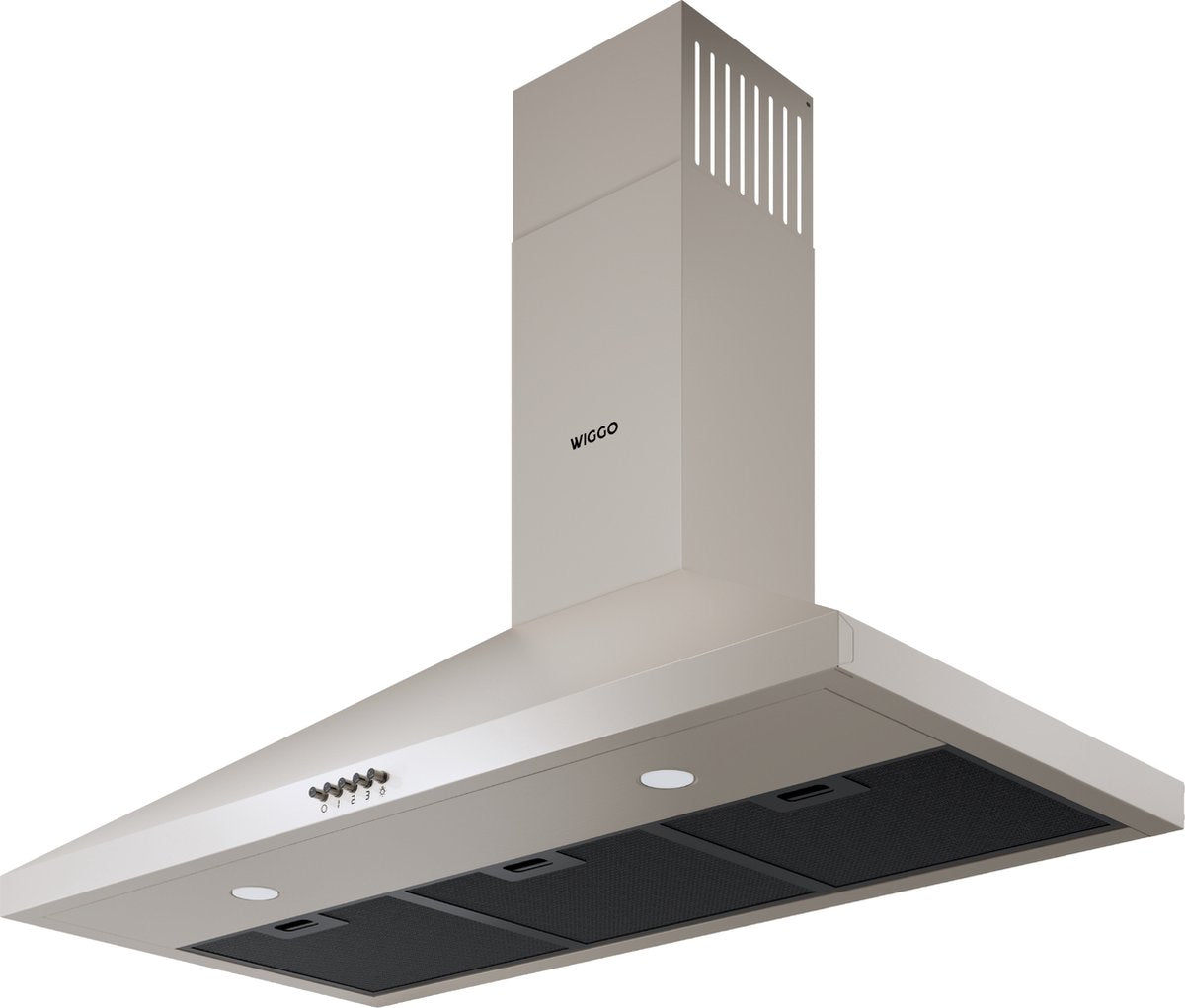 Wiggo WE-A930P(C) – Wandschouw Afzuigkap 90 cm – Crème – 680 m³/h – LED Verlichting – Energieklasse A – 5 jaar garantie