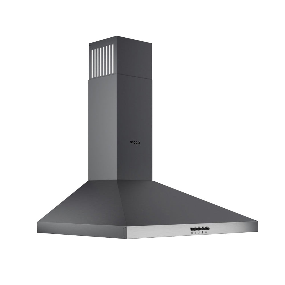 Wiggo WE-A630P(G) Wandschouw Afzuigkap - 60 cm - Grijs