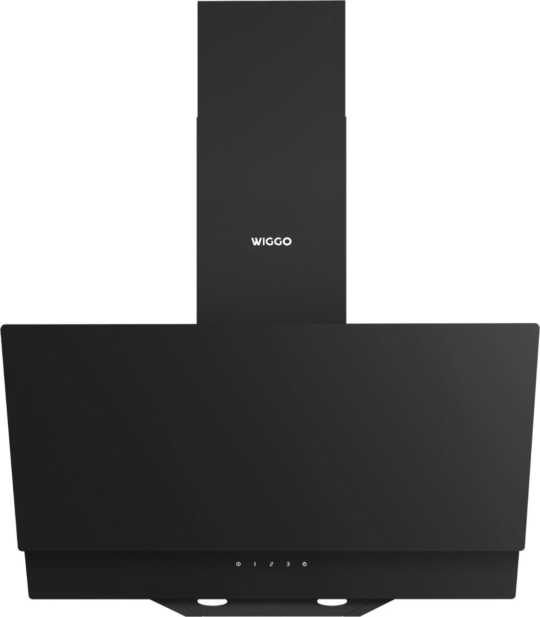 Hotte aspirante inclinée Wiggo WE-D632G(B) - 60 cm - Double vitrage noir