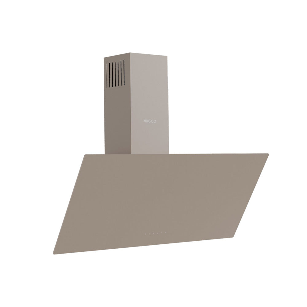 Hotte aspirante inclinée Wiggo WE-A941G(C) - 90 cm - Crème