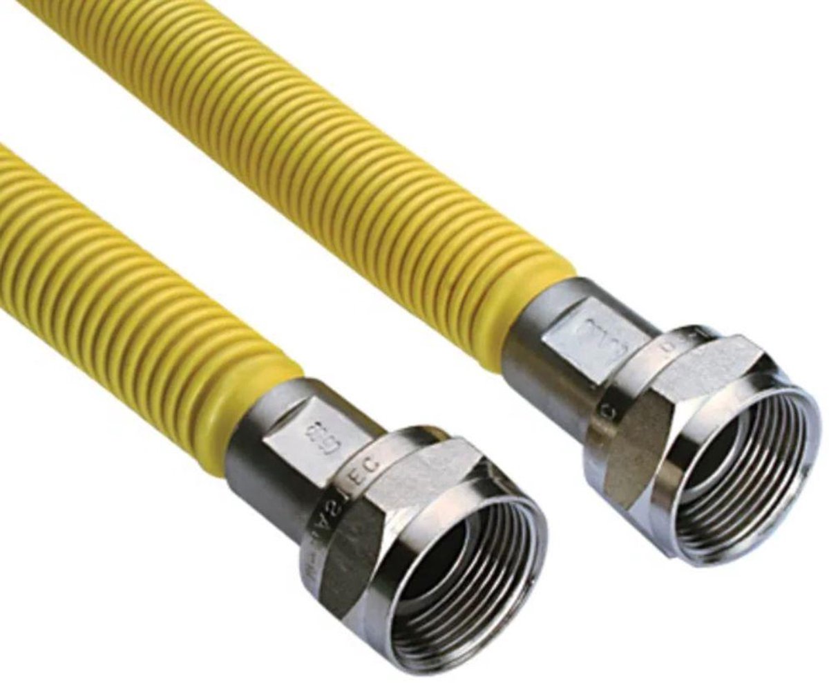 Tuyau à gaz Wiggo W Eco 40 - 40 cm - Jaune