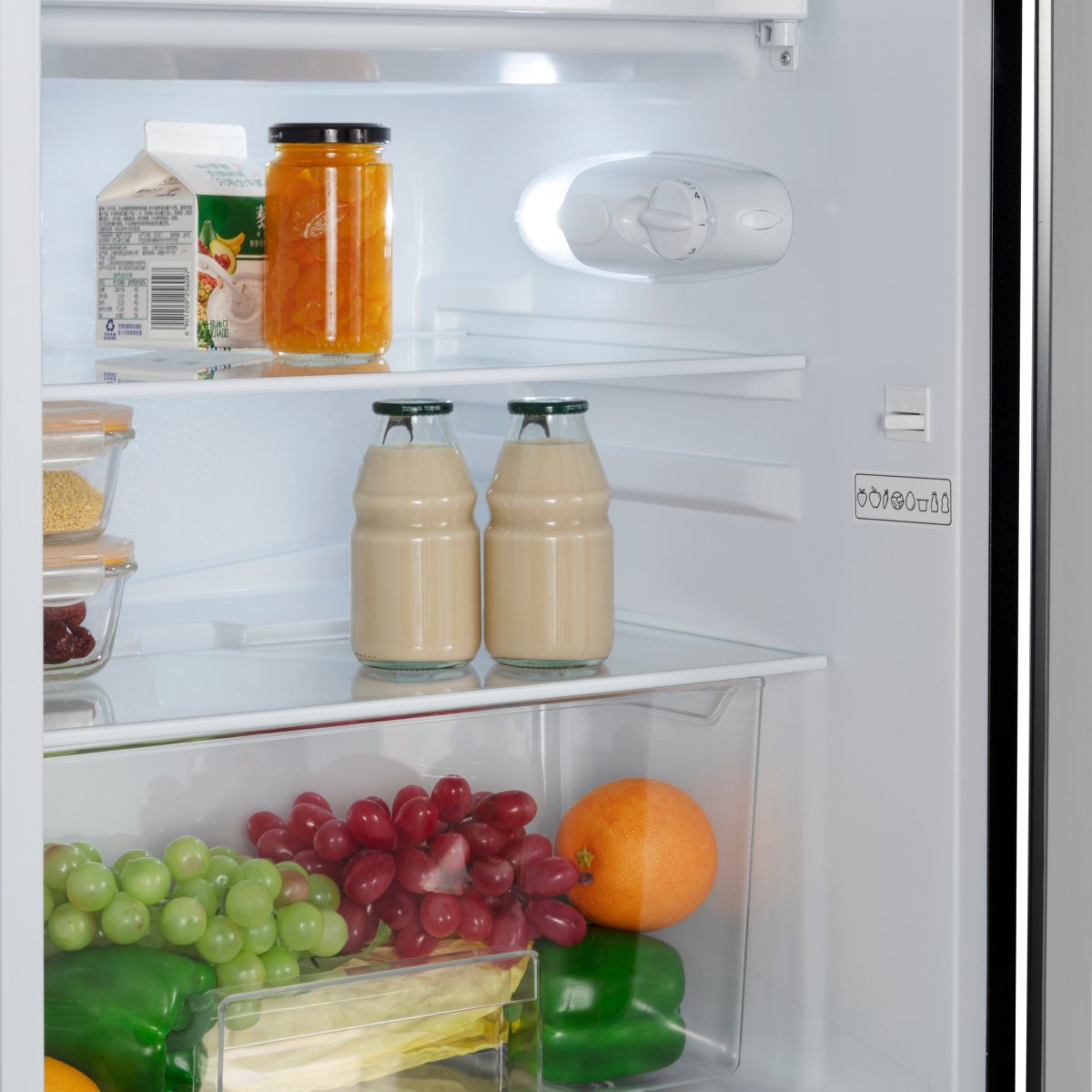 Wiggo WFR-TT8D(B) Tafelmodel Koelkast met Vriesvak - 55 cm - Zwart