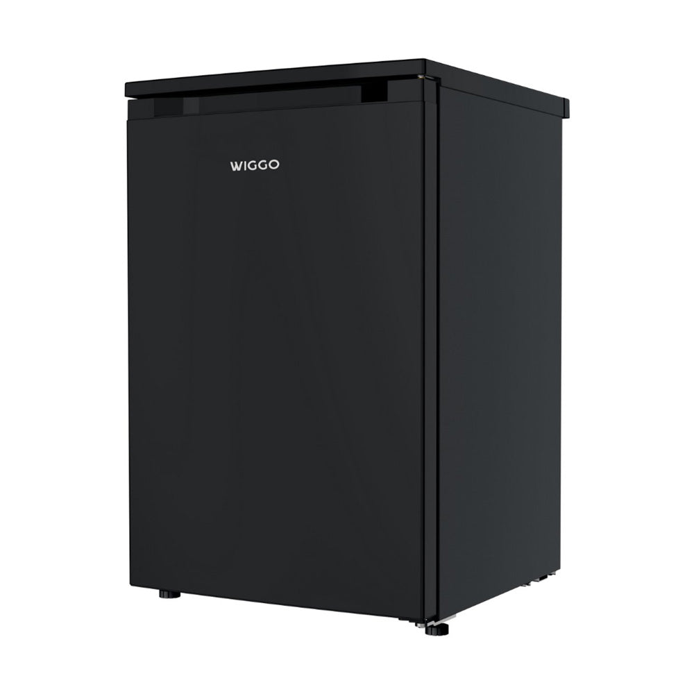 Wiggo WL-TT8D(B) Vrijstaande Tafelmodel Koelkast Zwart met stijlvol design en compacte vorm.