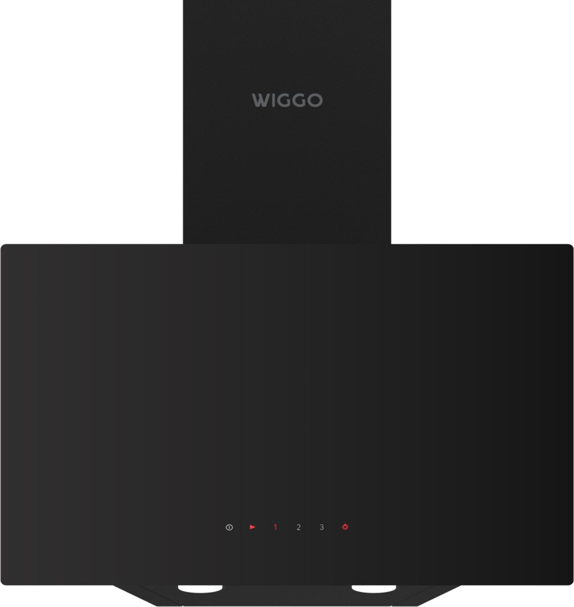 Wiggo WE-A531G(B) – Schuine Afzuigkap – 50 cm – Zwart Glas – Energieklasse A – Touch Control – ECO+ Design – 5 Jaar Garantie