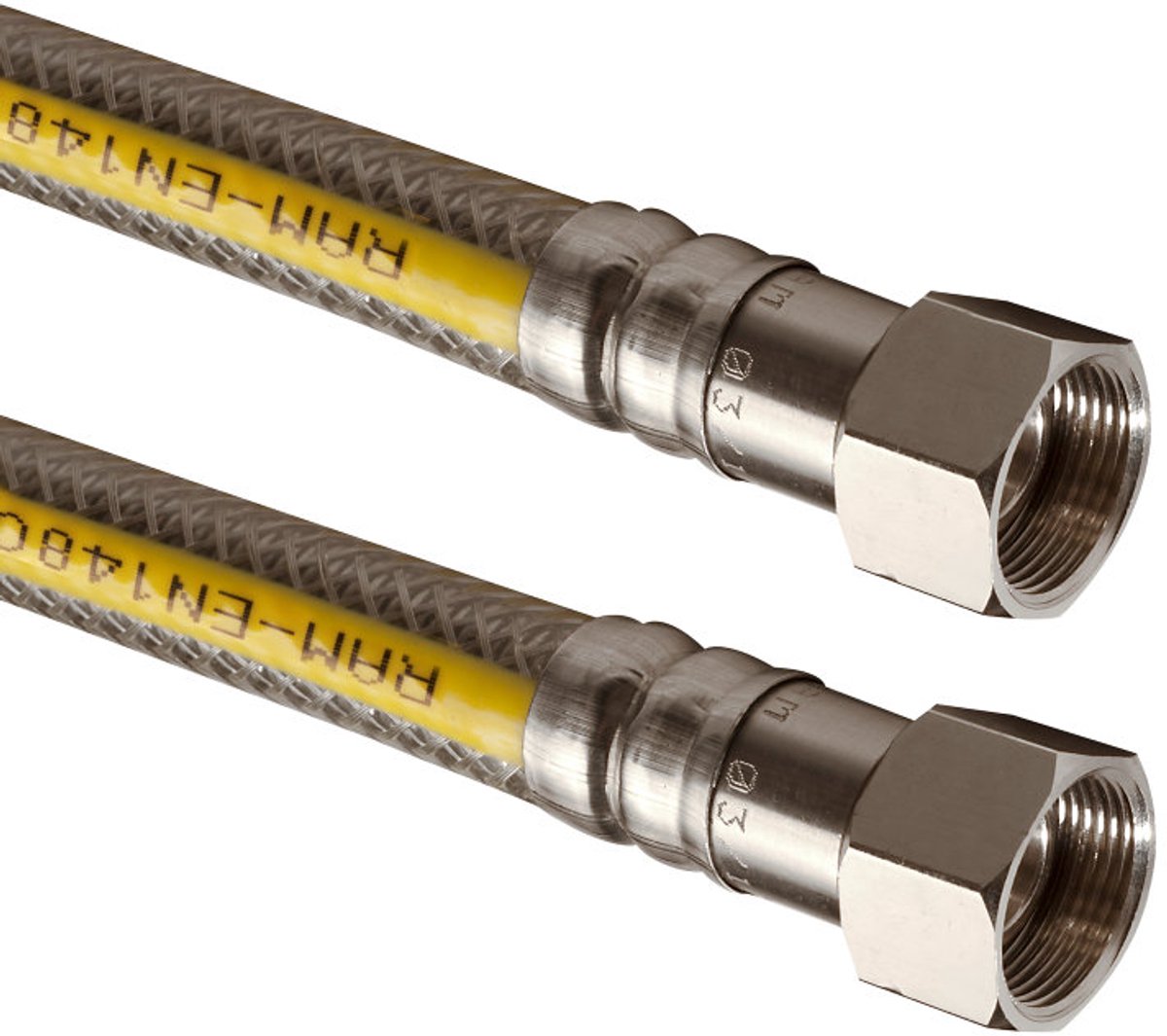 Tuyau à gaz Wiggo W Super 100 - 100 cm - Jaune