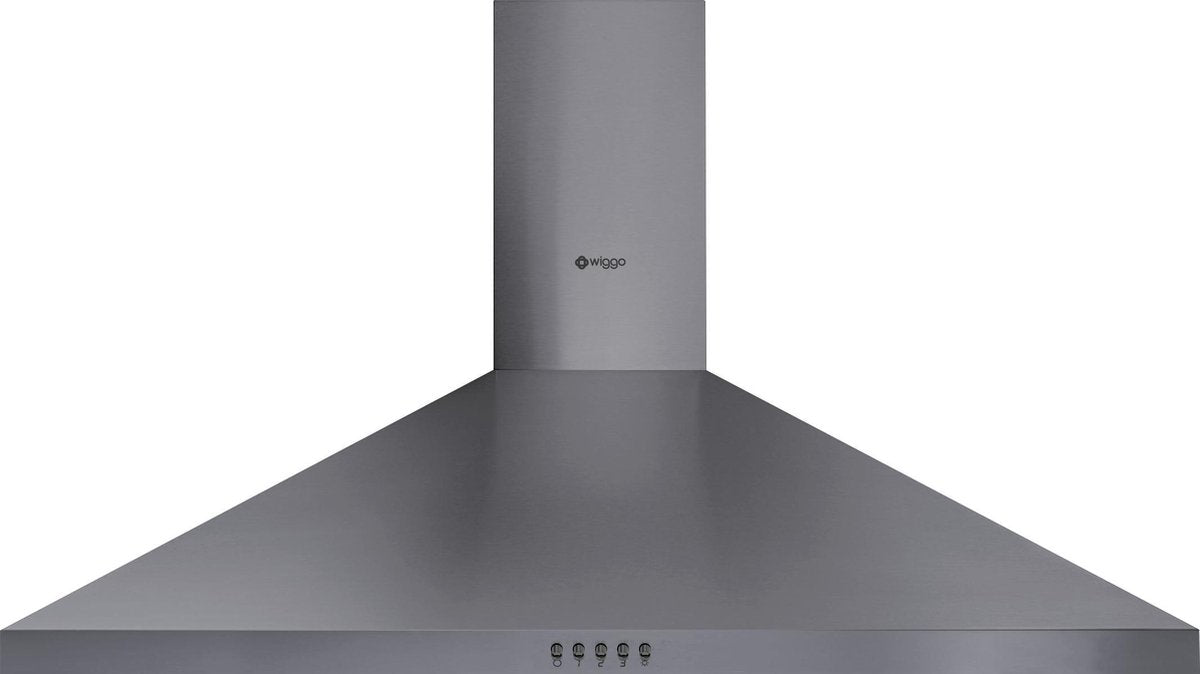 Wiggo WE-E943R(GB) Wandschouw Afzuigkap - 90 cm - Grijs